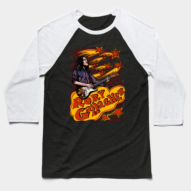 Rory Gallagher 2 Baseball T-Shirt by HelenaCooper